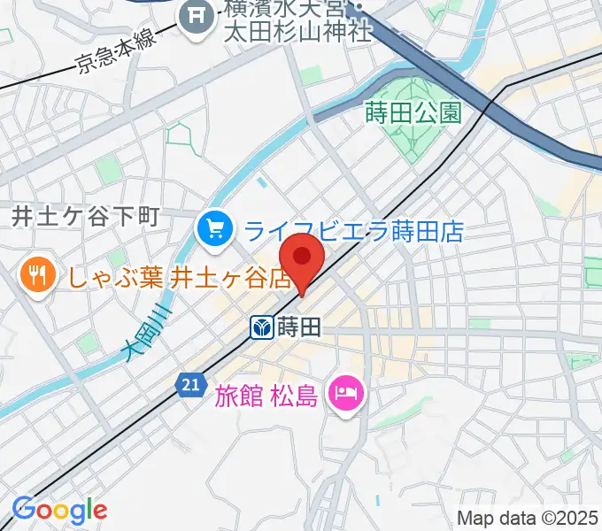 リトミック音楽教室リズムの森の地図