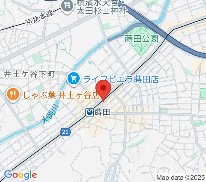 リトミック音楽教室リズムの森の地図