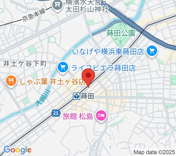 リトミック音楽教室リズムの森の地図