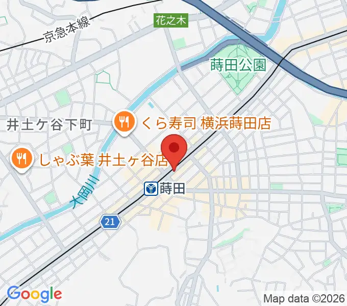 リトミック音楽教室リズムの森の地図
