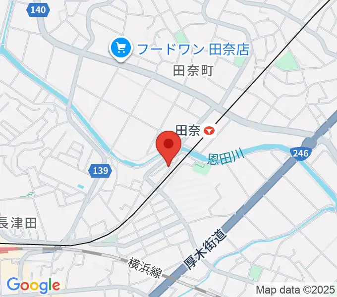 長津田音楽教室タナジアートの地図