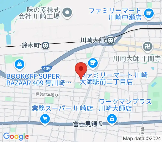 庄司ピアノ教室の地図