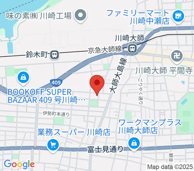 庄司ピアノ教室の地図