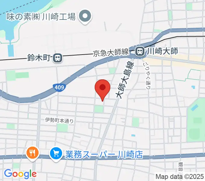 庄司ピアノ教室の地図