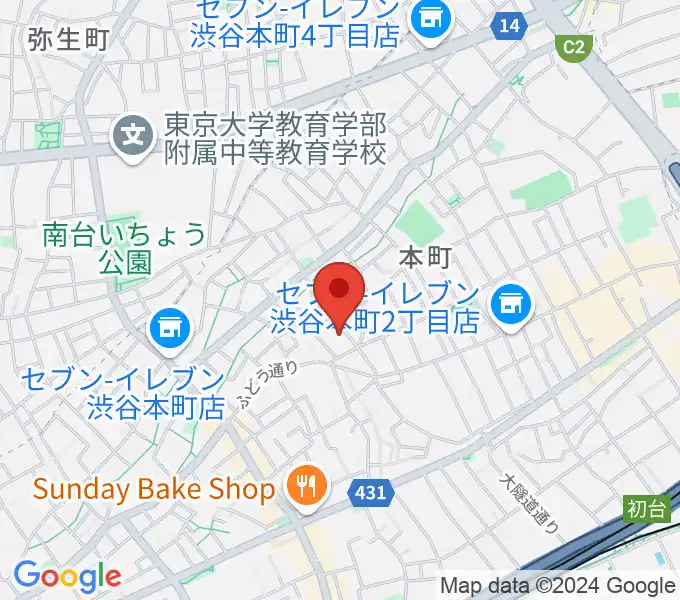 スタジオ543 初台店の地図