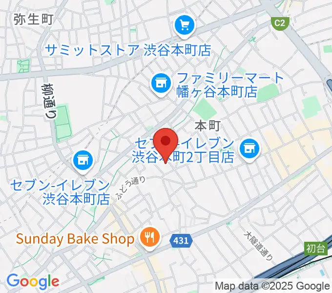 スタジオ543 初台店の地図