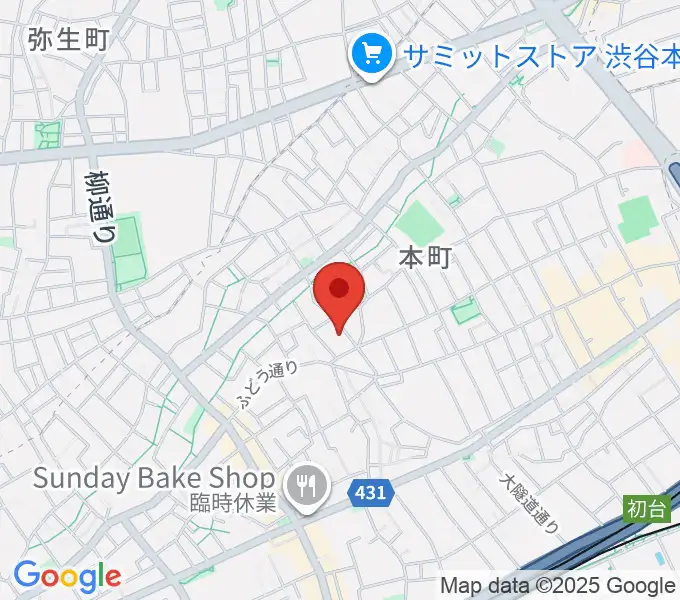 スタジオ543 初台店の地図