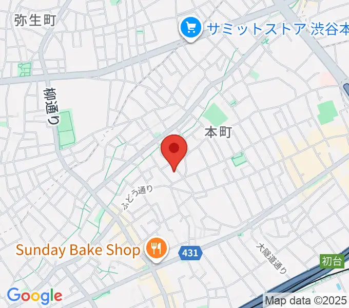 スタジオ543 初台店の地図