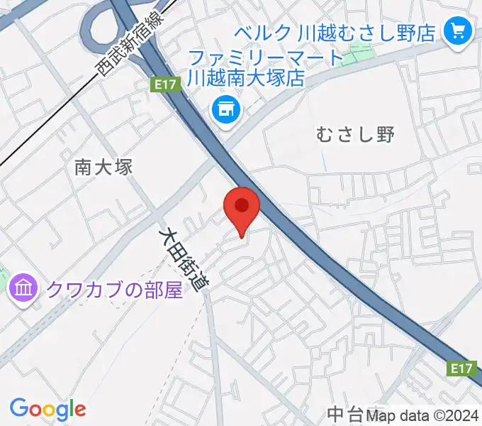 金子ピアノ教室の地図