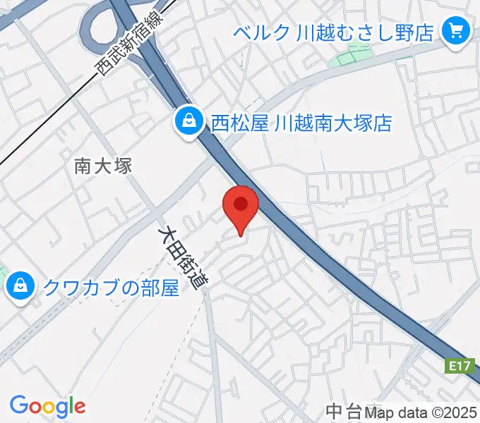 金子ピアノ教室の地図