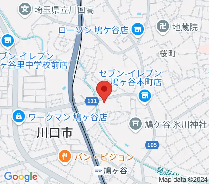 平嶋音楽教室の地図