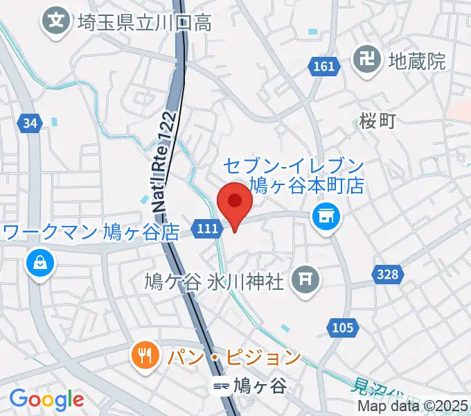 平嶋音楽教室の地図