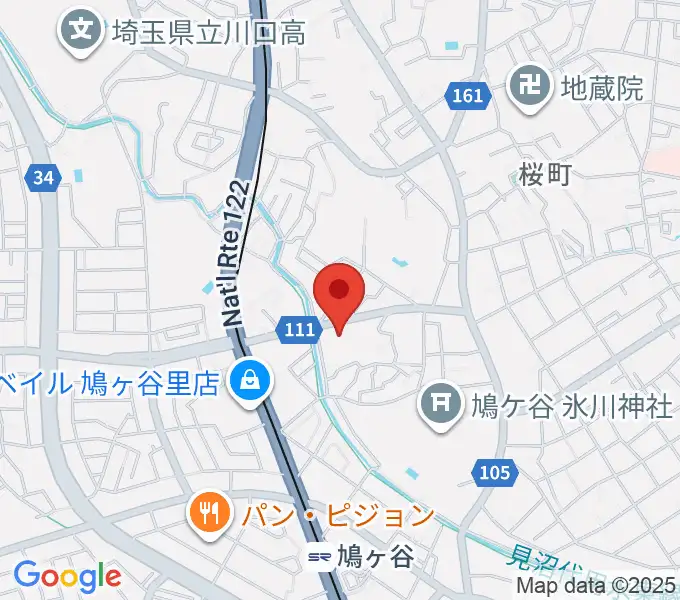 平嶋音楽教室の地図