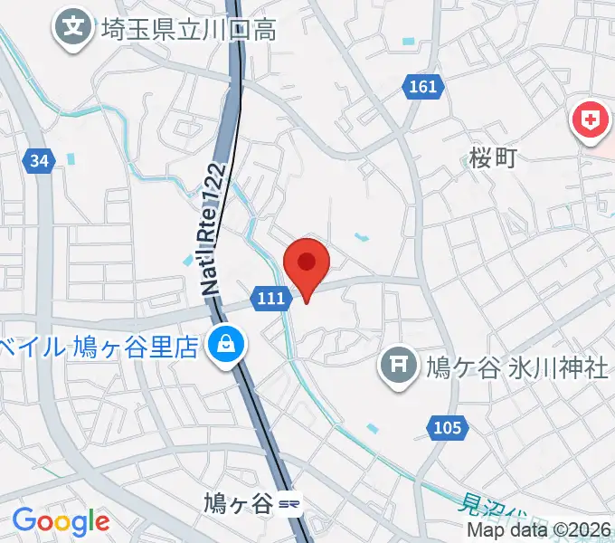 平嶋音楽教室の地図
