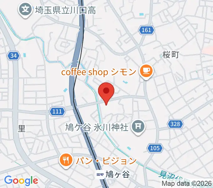 平嶋音楽教室の地図