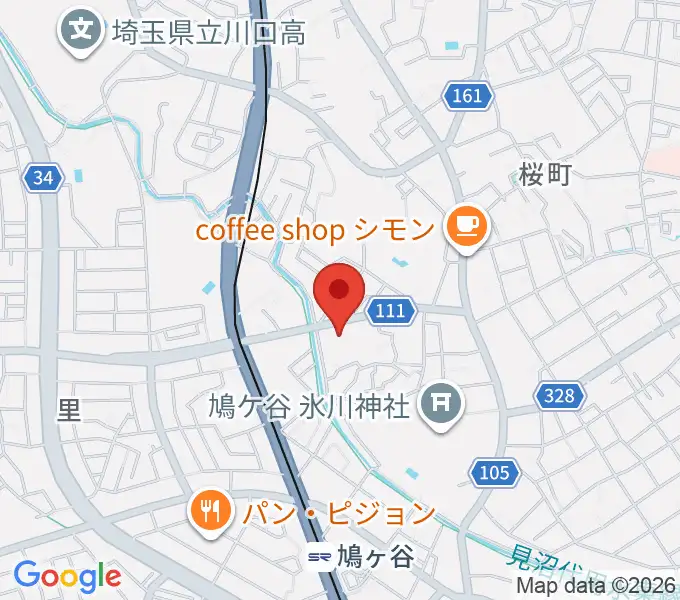 平嶋音楽教室の地図