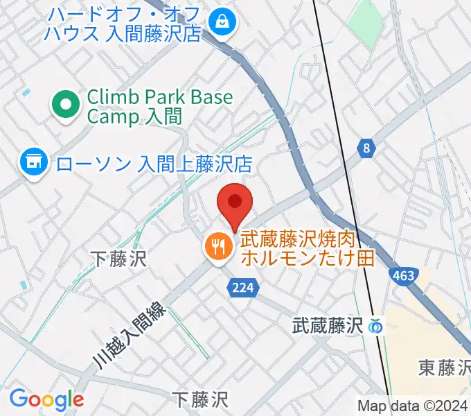 マインズ・ミュージック・スタジオの地図