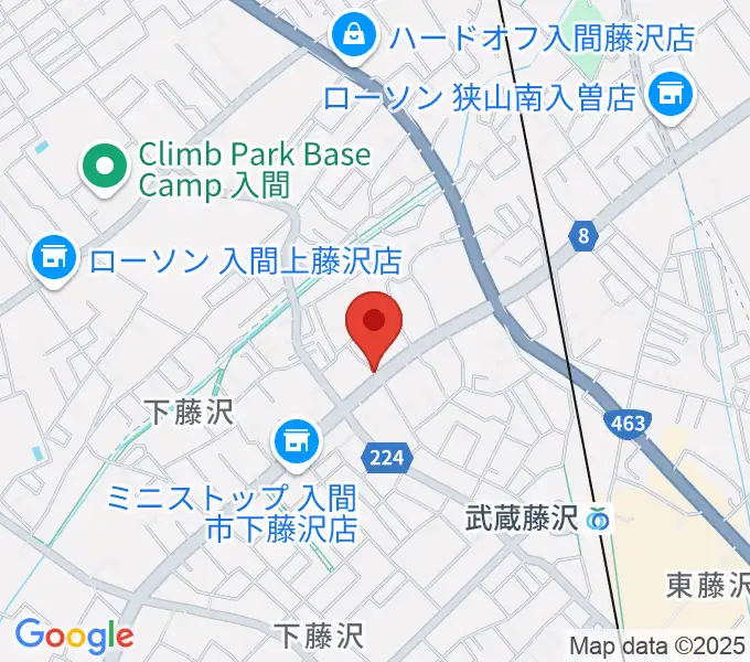 マインズ・ミュージック・スタジオの地図