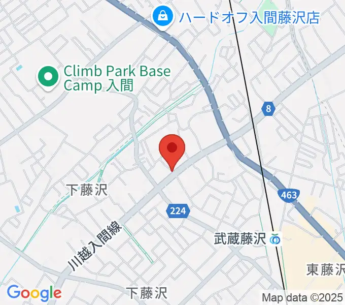 マインズ・ミュージック・スタジオの地図