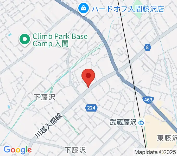マインズ・ミュージック・スタジオの地図
