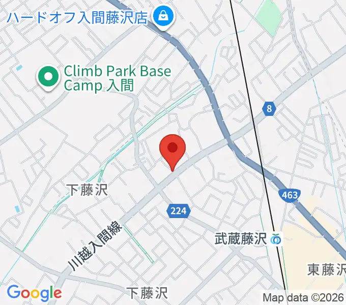 マインズ・ミュージック・スタジオの地図
