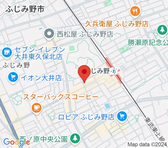 音楽教室リズム21の地図