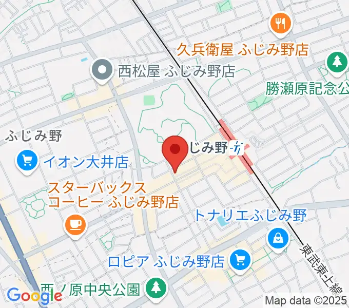 音楽教室リズム21の地図