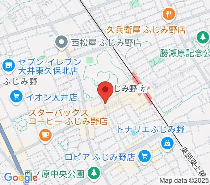 音楽教室リズム21の地図