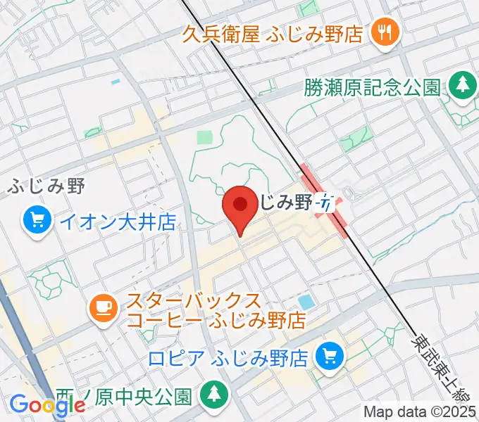 音楽教室リズム21の地図