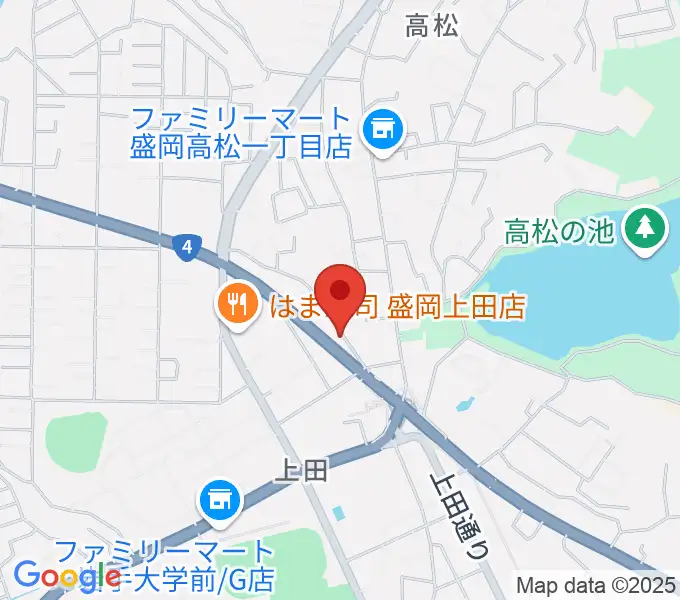 安倍管楽器サービスの地図