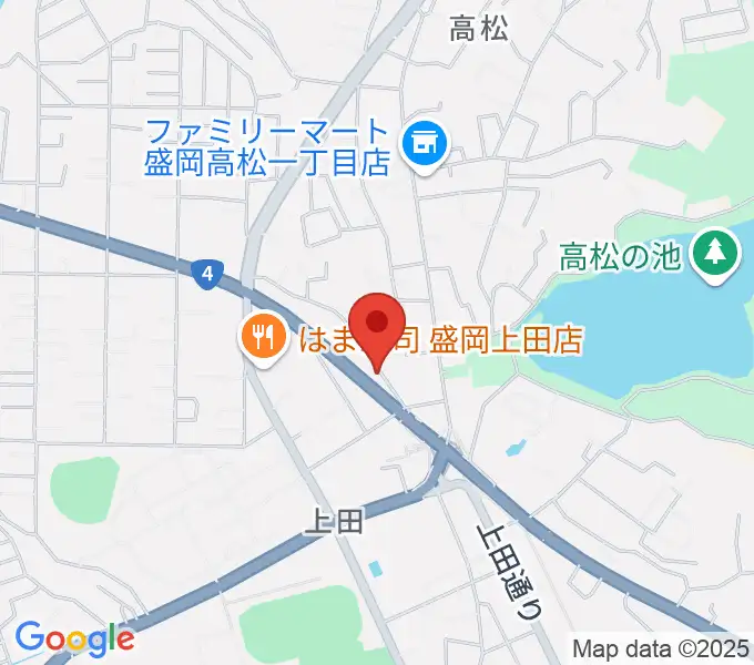 安倍管楽器サービスの地図