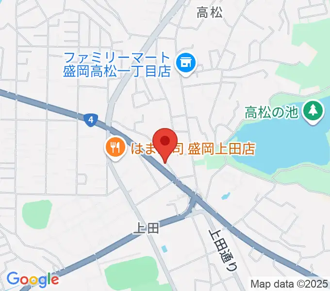 安倍管楽器サービスの地図
