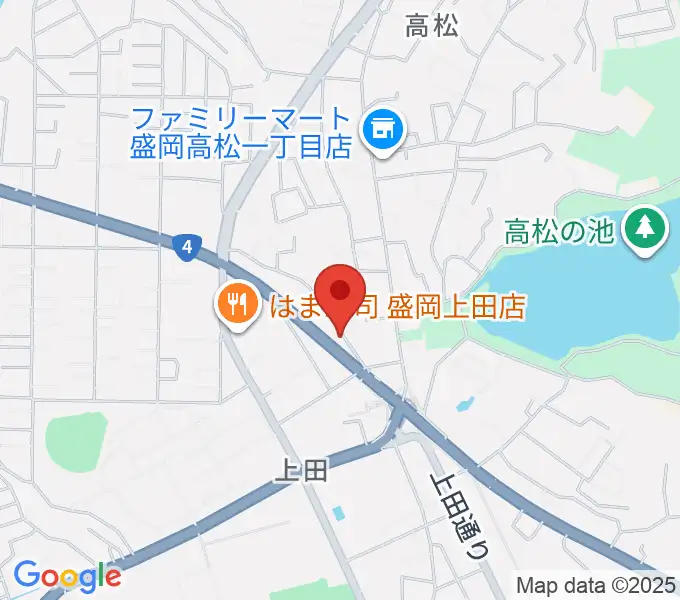 安倍管楽器サービスの地図