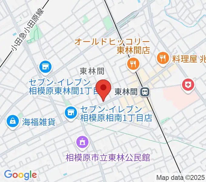 VSPピアノ工房の地図
