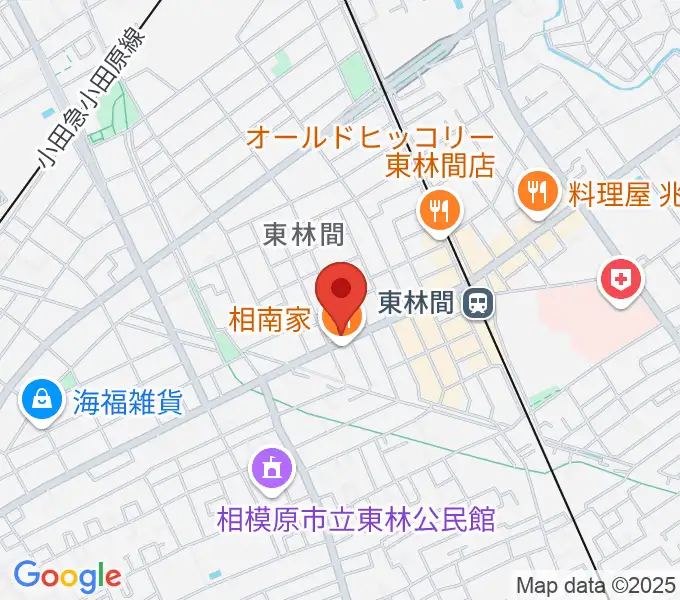 VSPピアノ工房の地図