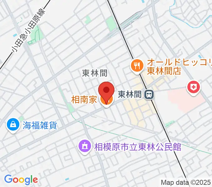 VSPピアノ工房の地図