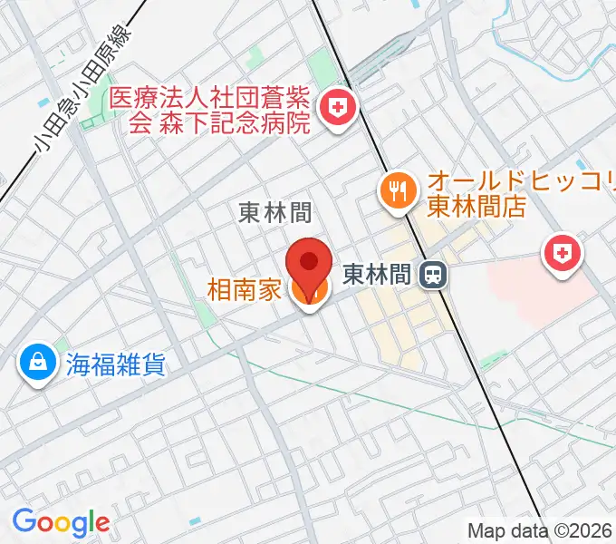 VSPピアノ工房の地図