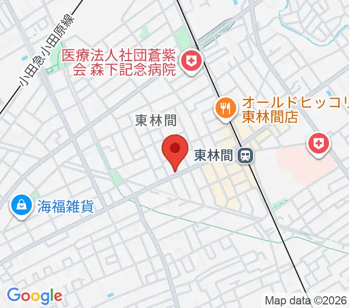 VSPピアノ工房の地図