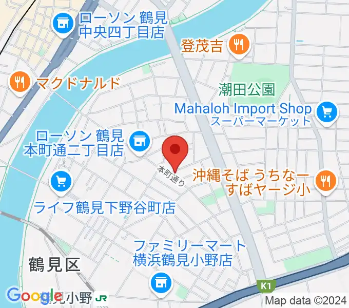 ビーム・ミュージック・アカデミーの地図