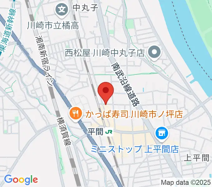 アルテミュージックスクールの地図