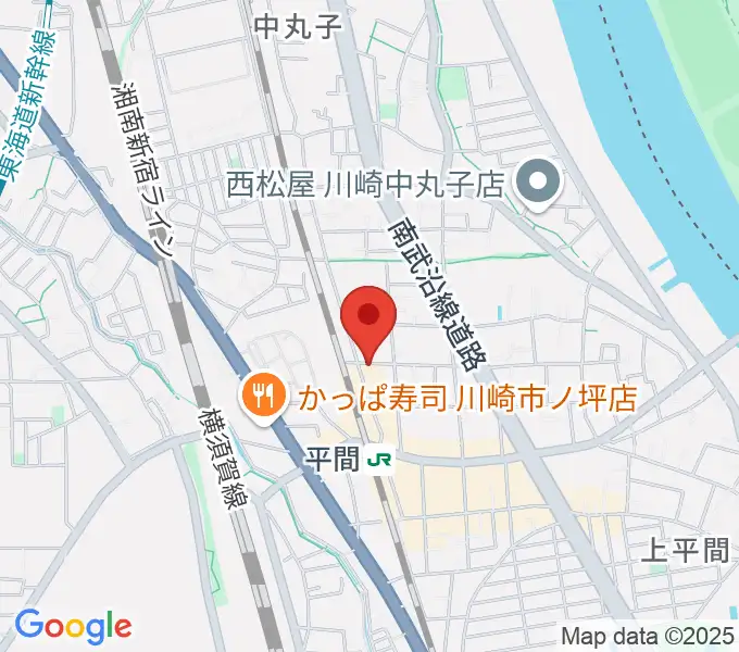 アルテミュージックスクールの地図