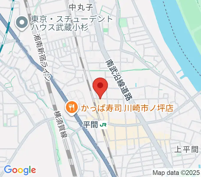 アルテミュージックスクールの地図