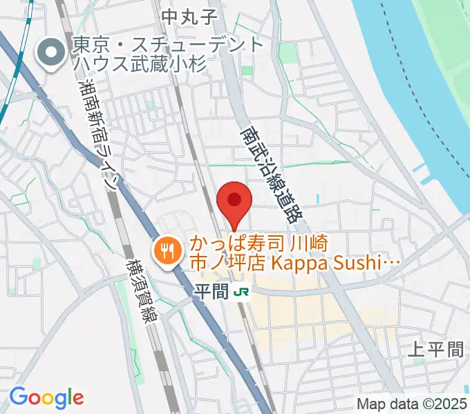 アルテミュージックスクールの地図