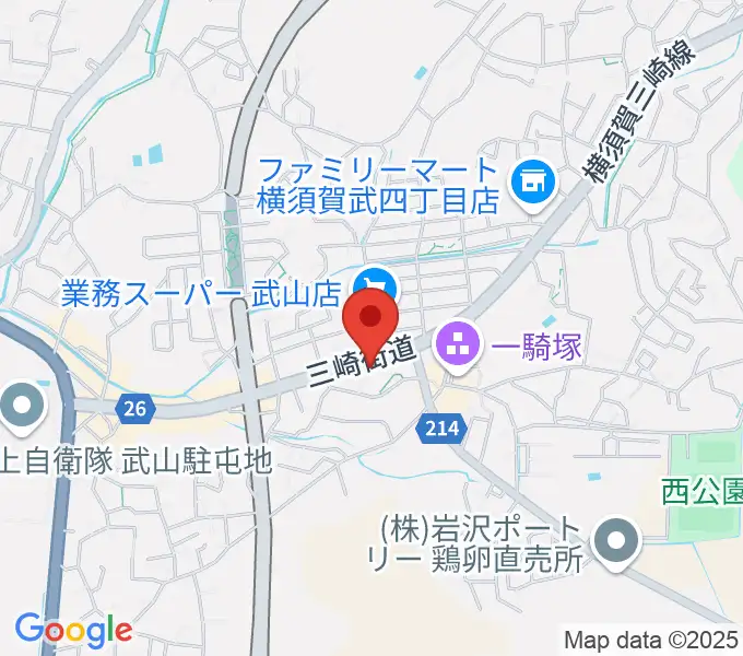 こんちぇると音楽教室の地図