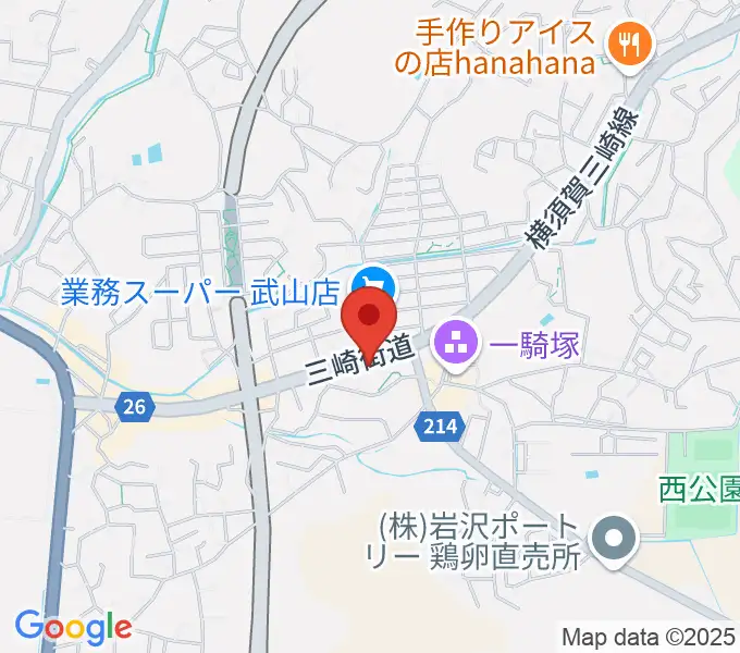 こんちぇると音楽教室の地図