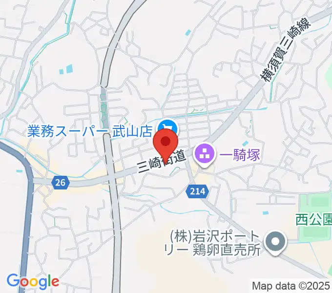 こんちぇると音楽教室の地図
