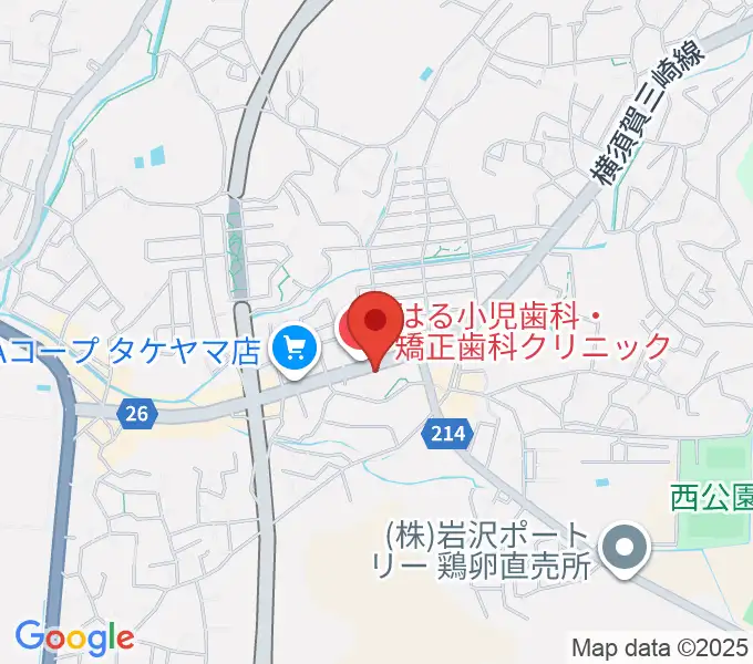 こんちぇると音楽教室の地図