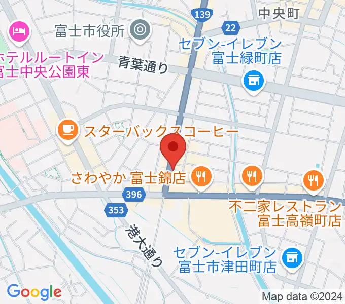 かやはら音楽教室 吉原教室の地図