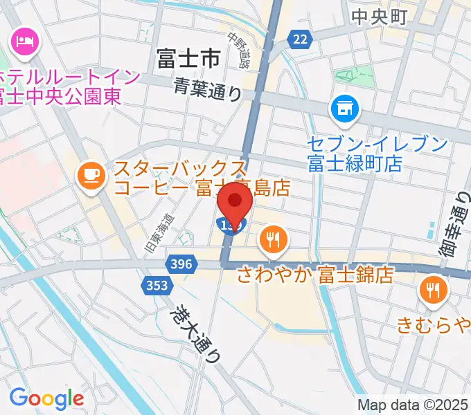 かやはら音楽教室の地図