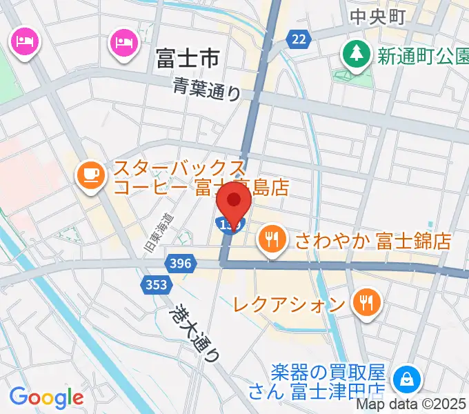 かやはら音楽教室の地図